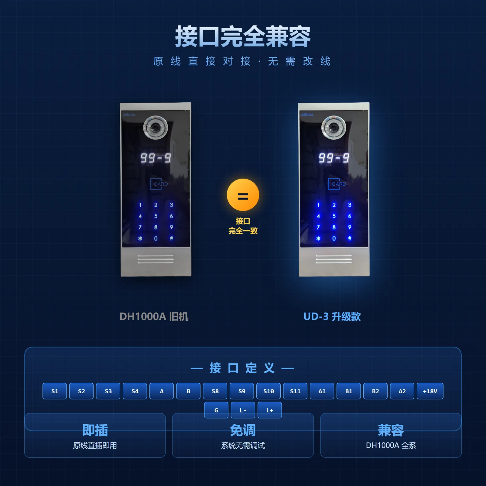 UD-3楼宇对讲门口机 图3